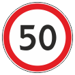 Дорожный знак 3.24 «Ограничение максимальной скорости» (металл 0,8 мм, III типоразмер: диаметр 900 мм, С/О пленка: тип В алмазная)